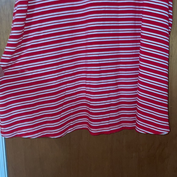 •TIME & TRU•RED/WHITE STRIPED TANK TOP T-SHIRT DRESS SIZE MEDIUM (8-10) EUC - Picture 7 of 10
